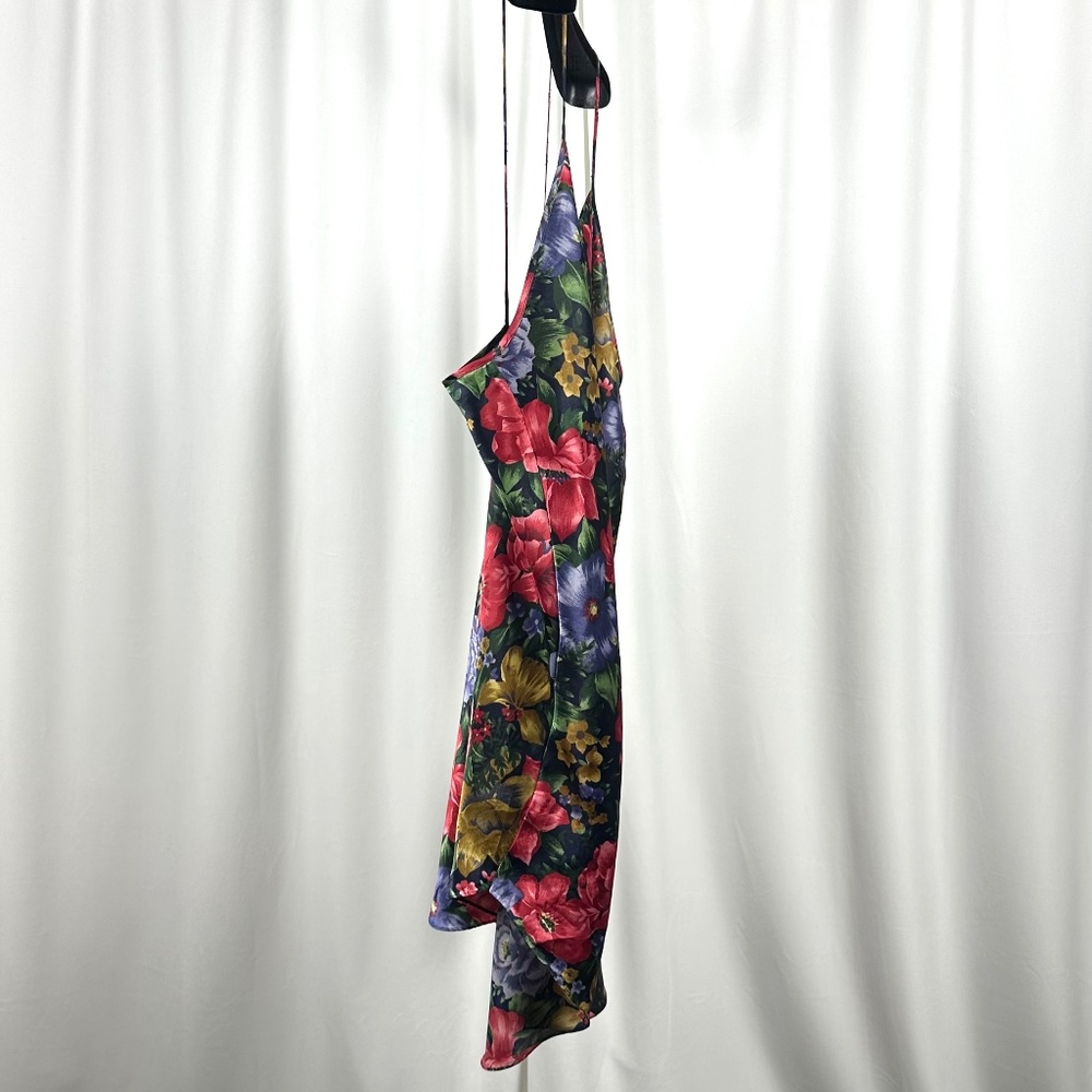 Vintage 90s Floral Slip Dress Linda for Eaton Spaghetti Straps - Picture 5 of 13